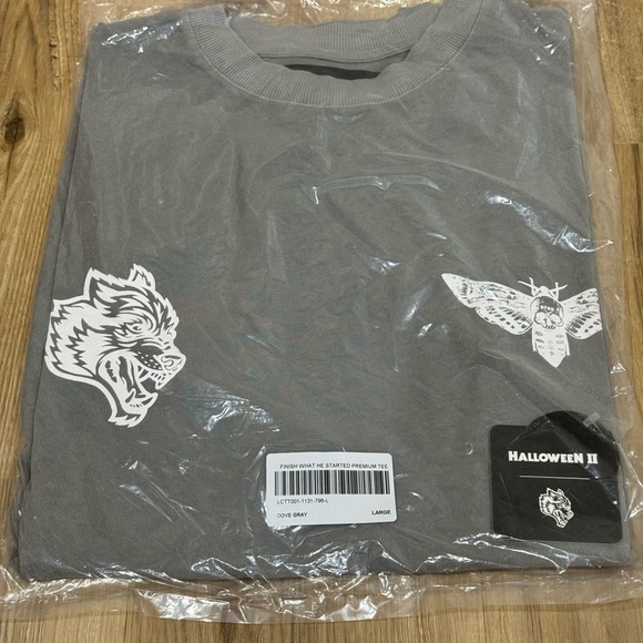 FINISHED WHAT HE STARTED PREMIUM OVERSIZED TEE IN DOVE GRAY - Picture 5 of 8